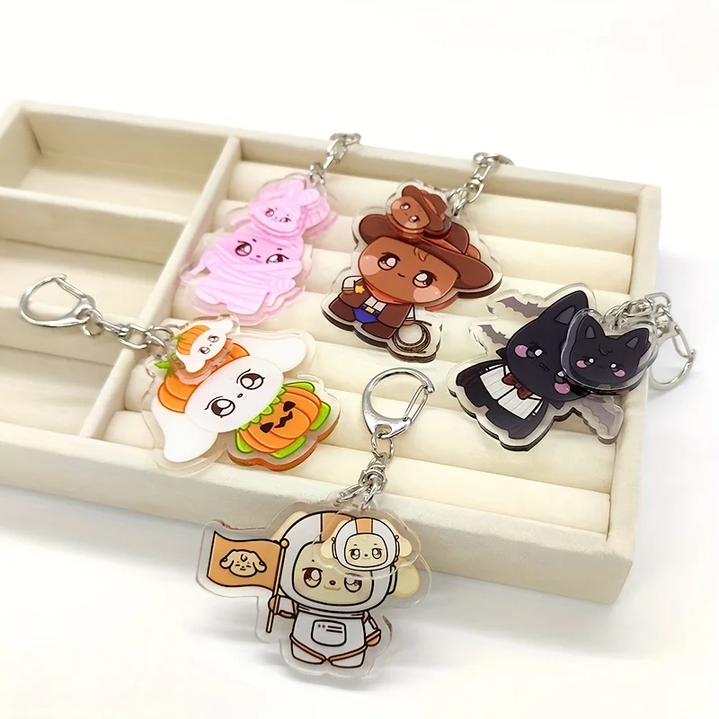 8 Stück/Set KPOP Acryl-Schlüsselanhänger, niedliche Taschenanhänger als Geschenk für Fans