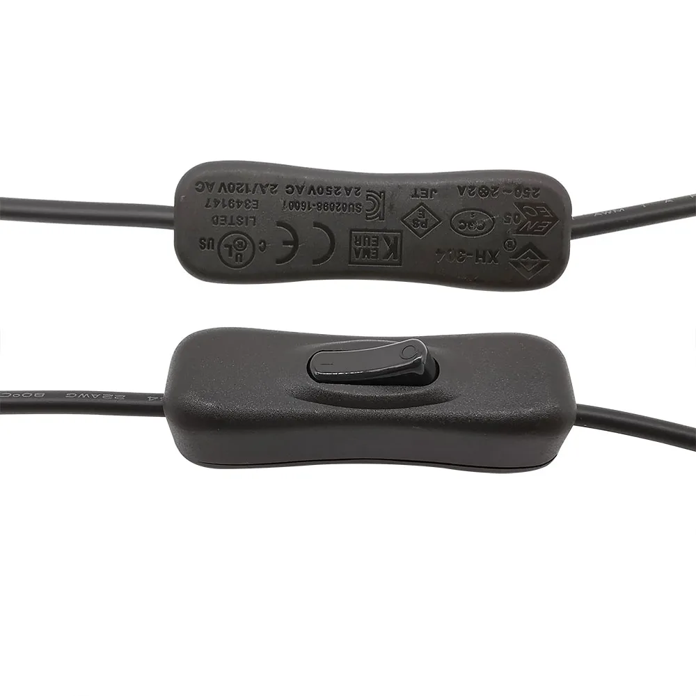 Adattatore per cavo maschio femmina di alimentazione cc ON OFF in linea 304 interruttori 12V 5.5x2.1mm connettore Jack per spina di alimentazione cc