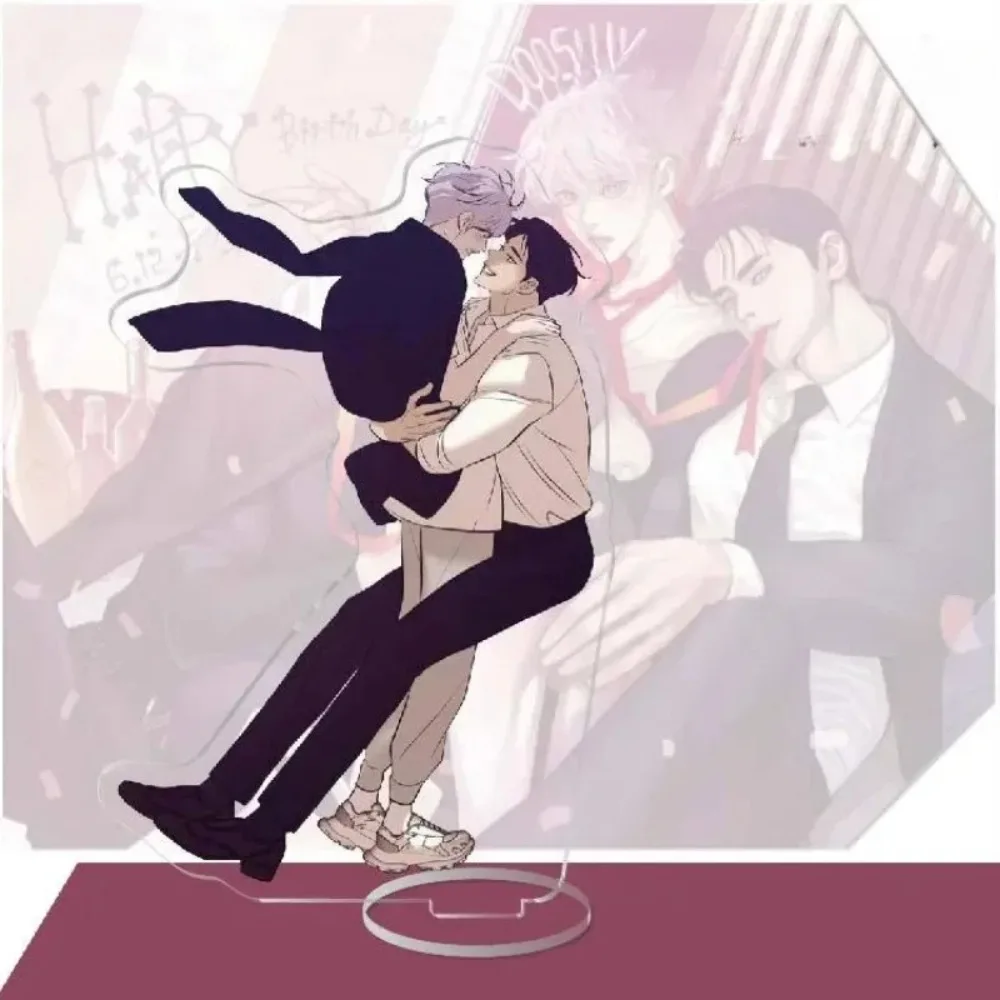 Soporte acrílico de Anime Pearl Boy, Manga, lindos parejas, letrero de pie acrílico, accesorios de exhibición de escritorio para boda, modelo de colección de adornos