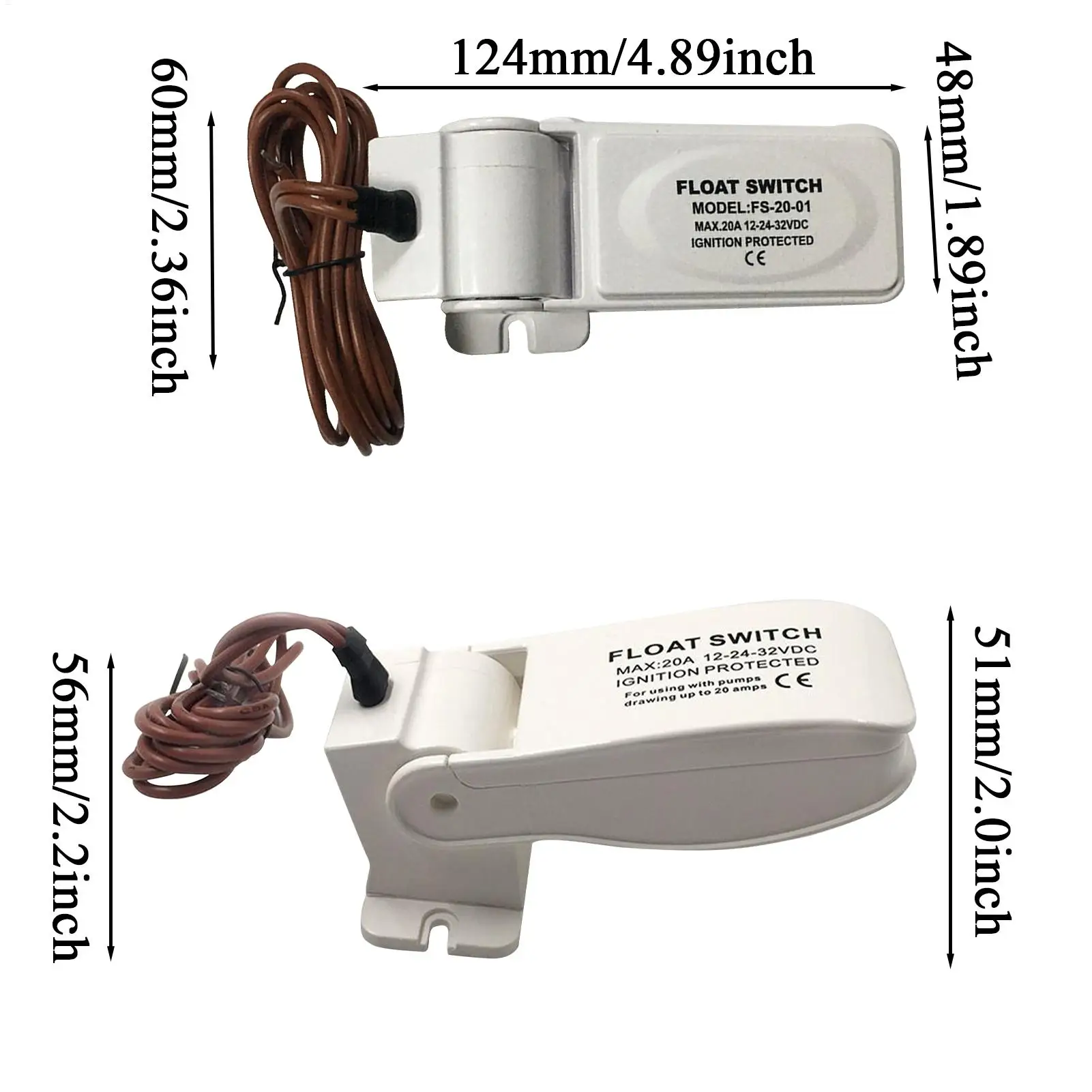 Automatic Boat Bilge Pump Float Switches Flow Sensor Float Switches For Boat Bilge Pump Water Level Controller Accessories