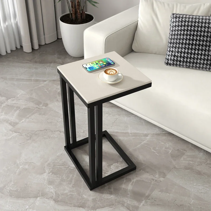 Picture 3: Living Room Lounge Bedside Table Small Simple Light Luxury Coffee Sofa Side Iron Balcony Cabinet Mesas Terraza Bedroom Furniture