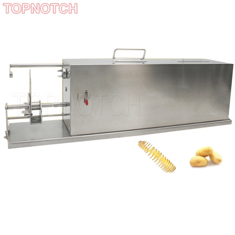 Electric Spiral Potato Cutting Machine Potato Chips Machine Fully Automatic Stretch Tornado Potato Cutter Twister Machine