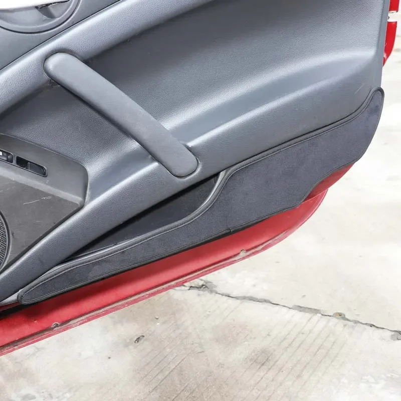 

For 2006-2011 Mitsubishi Eclipse Velvet Black Car Door Anti-Dirt Mat Anti-Slip Mat Decorative Sticker Interior Car Accessories