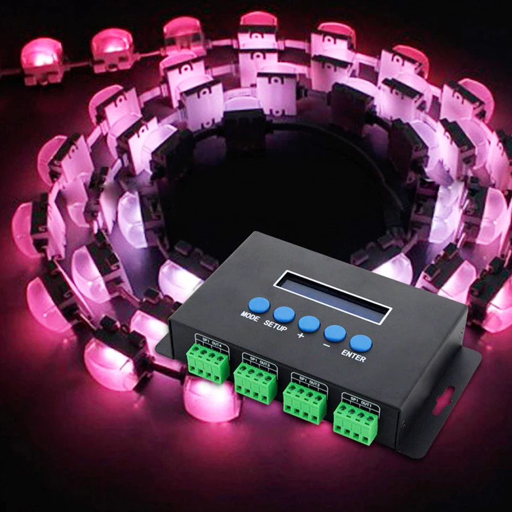 BC-204 BC-216 Artnet Eternet a SPI/DMX Pixel LED Controller DC5V-24V uscita 4 canali 16 canali per 2811 2812 2801 Strip