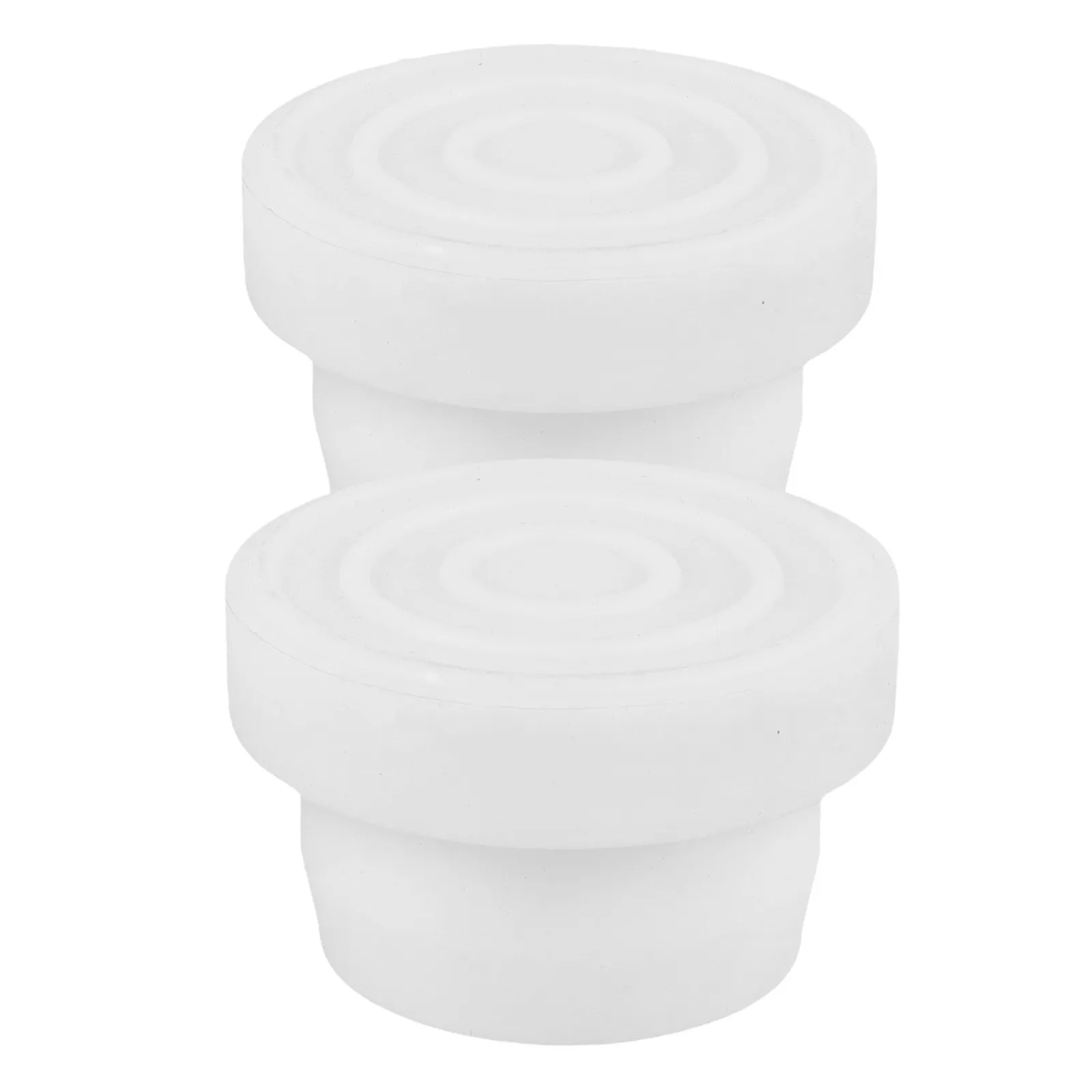 2Pcs Pool Ladder Rubber Bumpers Easy Install Ladder Bumper Cap for Underground Pools Step Protector Water Leakage Prevention
