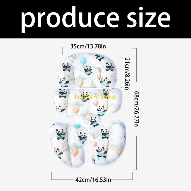 Y4QA Double Sides Infant Car Pad Features Pattern and Soothing Dot Texture