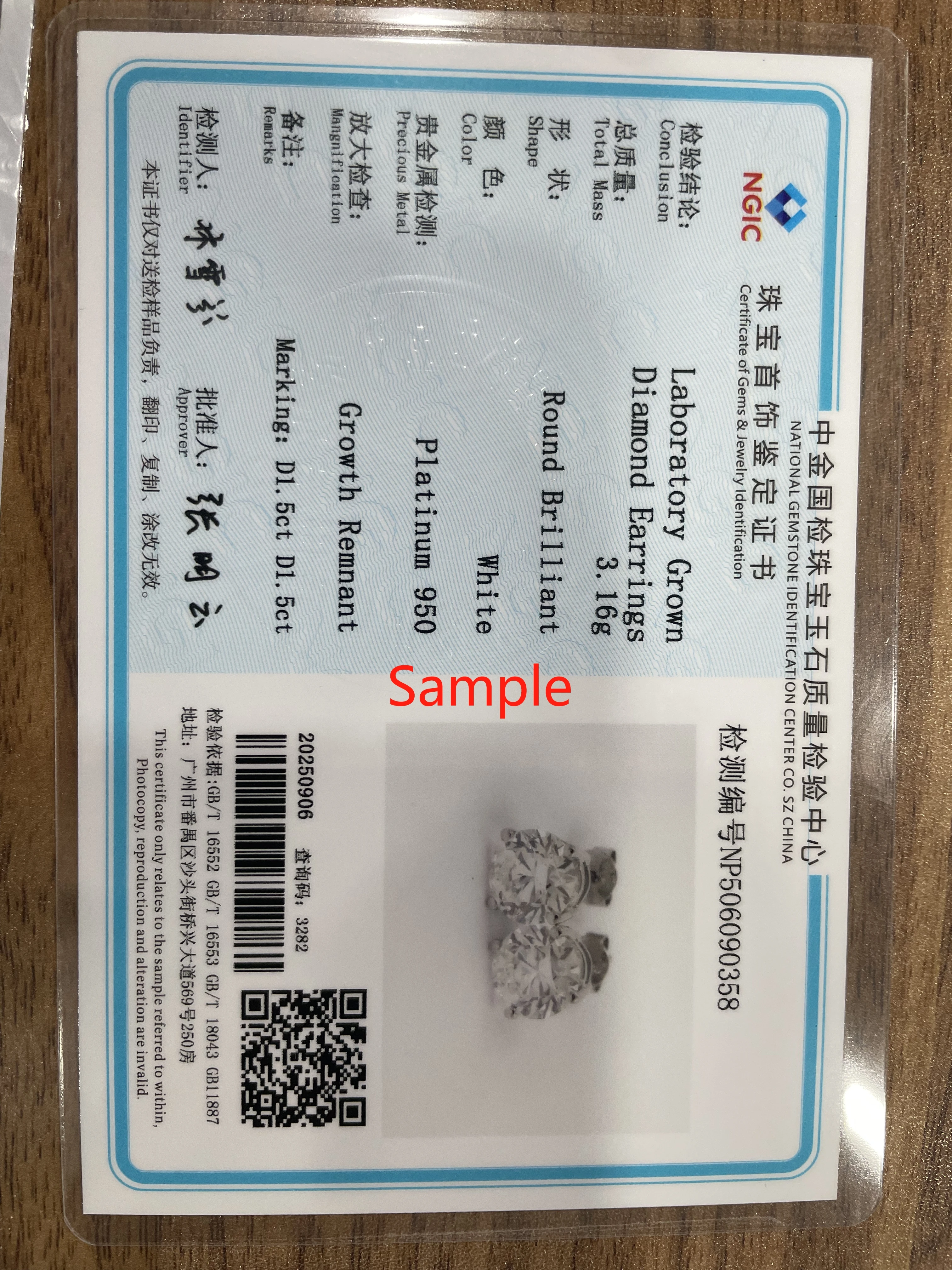 3CT Rundschliff Laborgezüchtete Diamant-Ohrstecker CVD HPHT Diamant-Ohrringe mit Druckverschluss Platin 950 DEF VS-VVS Reinheit IGI-Zertifikat – Detail 8