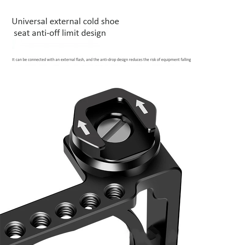 A99E- Cable Clamp Holder For Camera Cage 1/4 Sdi  Cable Clamp Cold Shoe Microphone Cable Holder Clip