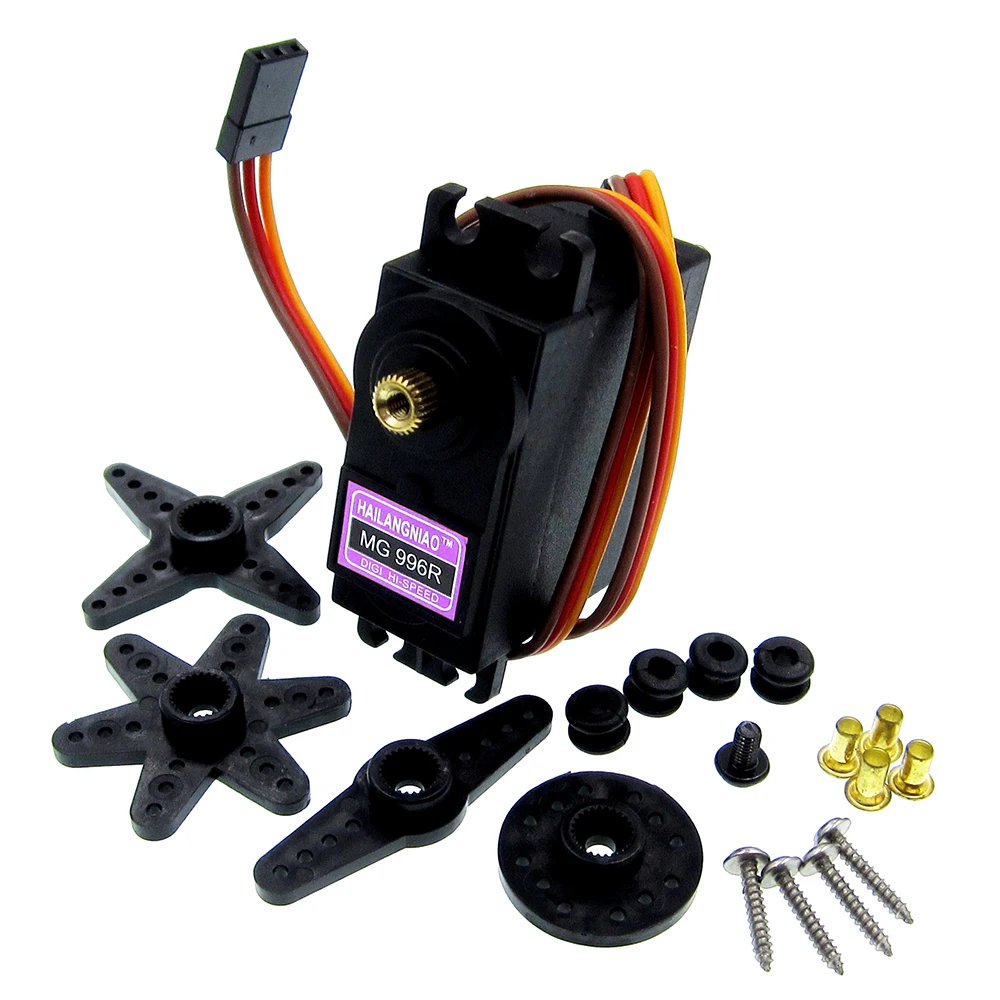 10 unids/lote MG996R MG996 Metal Gear RC Servo de alta velocidad