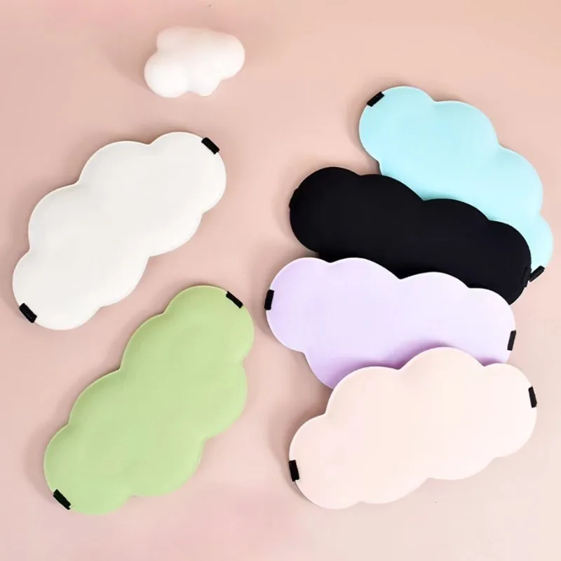 1Pc 3D Sleeping Blindfold Eye Mask Cute Cloud Shape Sleep Shade Eyepatch Sleeping Aid Eye Shade Cover Eye Mask