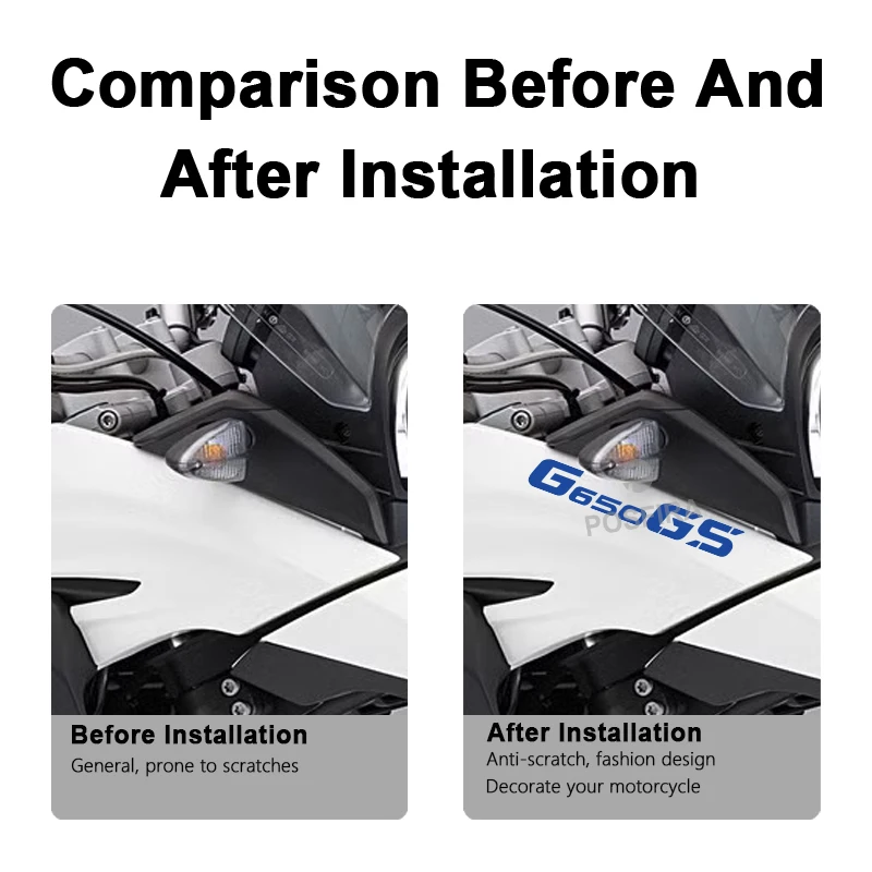 Naklejki POSFIRA Winylowe Naklejki na BMW G650GS G 650 G650 GS Wodoodporne Motocyklowe Owiewki Dekoracyjne Akcesoria