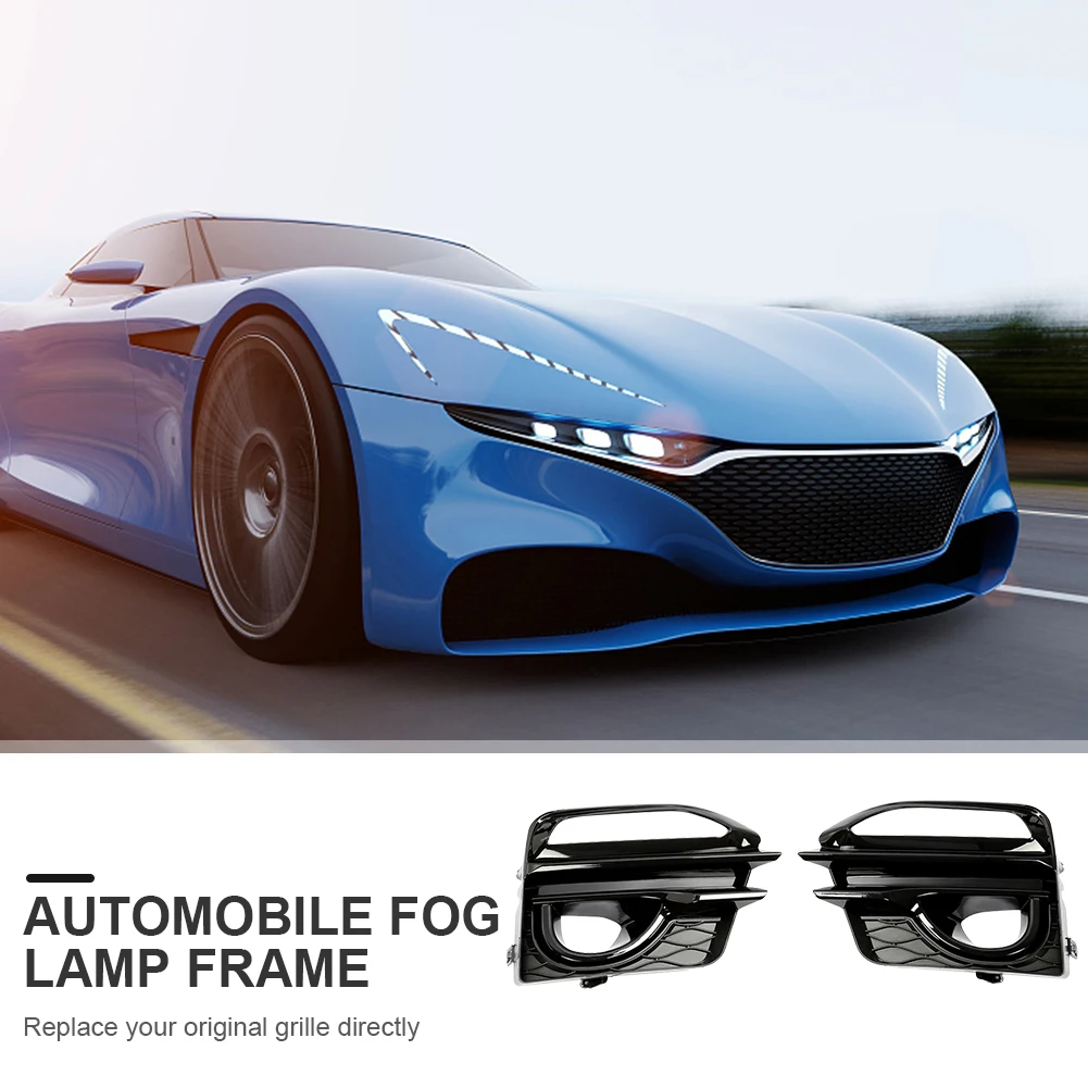 1 คู่ไฟหน้าหมอกโคมไฟกรอบ ABS หมอกโคมไฟตกแต่งภายนอกหมอกสําหรับ Infiniti Q50 Sport 2014 2015 2016 2017