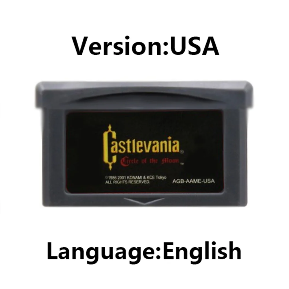 Castlevania GBA لعبة سلسلة لعبة فيديو خرطوشة 32 بت لعبة وحدة التحكم بطاقة الذاكرة آسيا من سورو ديسونانس ل GBASP NDSL #4