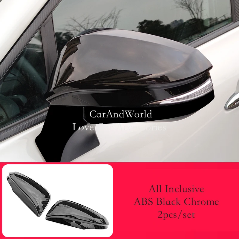 

Дверное зеркало заднего вида из углеродного волокна, крышка корпуса, накладка заднего вида, защитная накладка, автомобильные украшения, аксессуары для Toyota Harrier Venza 2020-2025