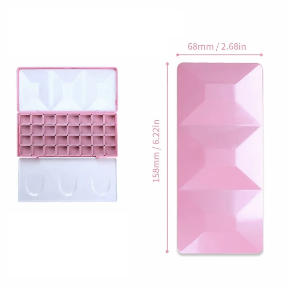 

Big Size Travel Case Palette Half Pans Imitation Enamel Diamond Painting Box Empty Box Refill Case Travel Palette