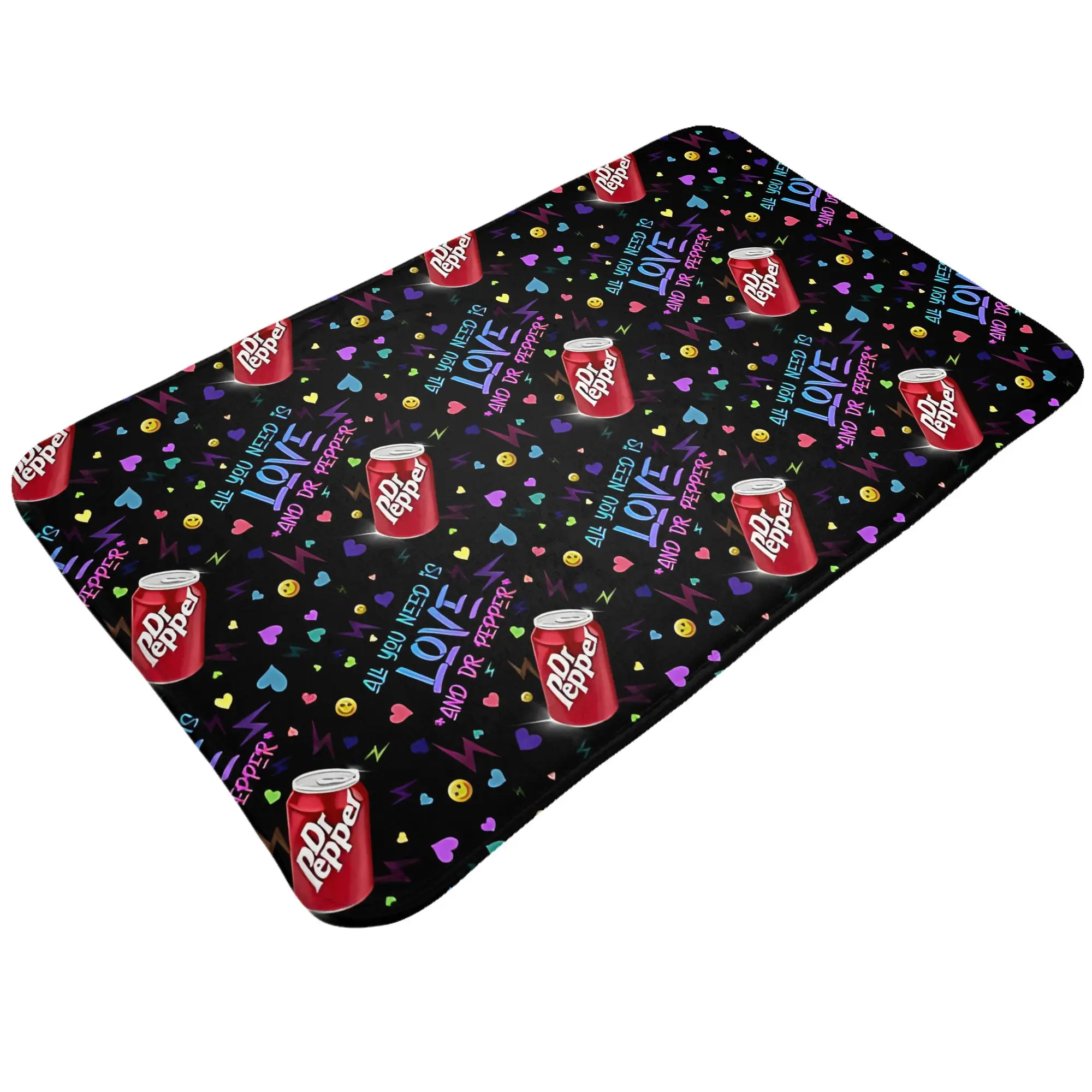 All You Need Is Love And Dr Decorations Bath Mat Dr.Pepper Doormat Living Room Carpet Balcony Rug Home Decoration