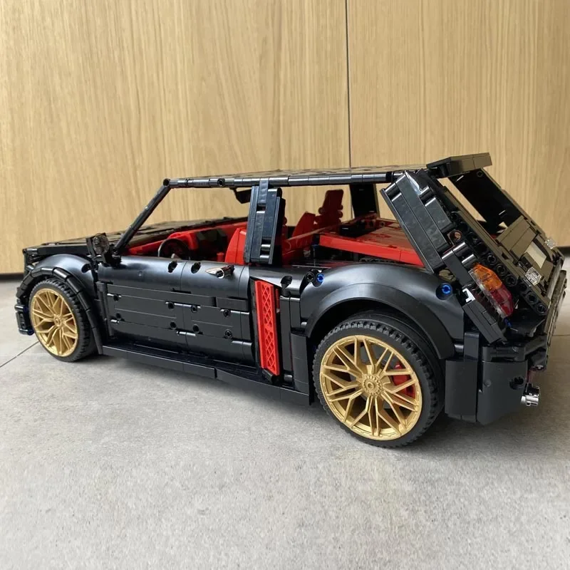 子供用のリモート制御ターボビルディングブロック,新しいMOC-115234 r5,モデル,スーパーカー,車,ビルディングブロック,部品,おもちゃ,誕生日プレゼント