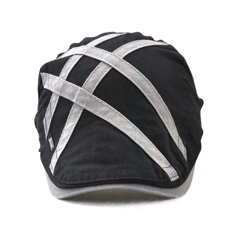 TOHUIYAN British Gentleman Golf Hat Men Casual Cotton Newsboy Cap Duckbill Visor Cabbie Hats Boina Gorras Flat Caps For Women