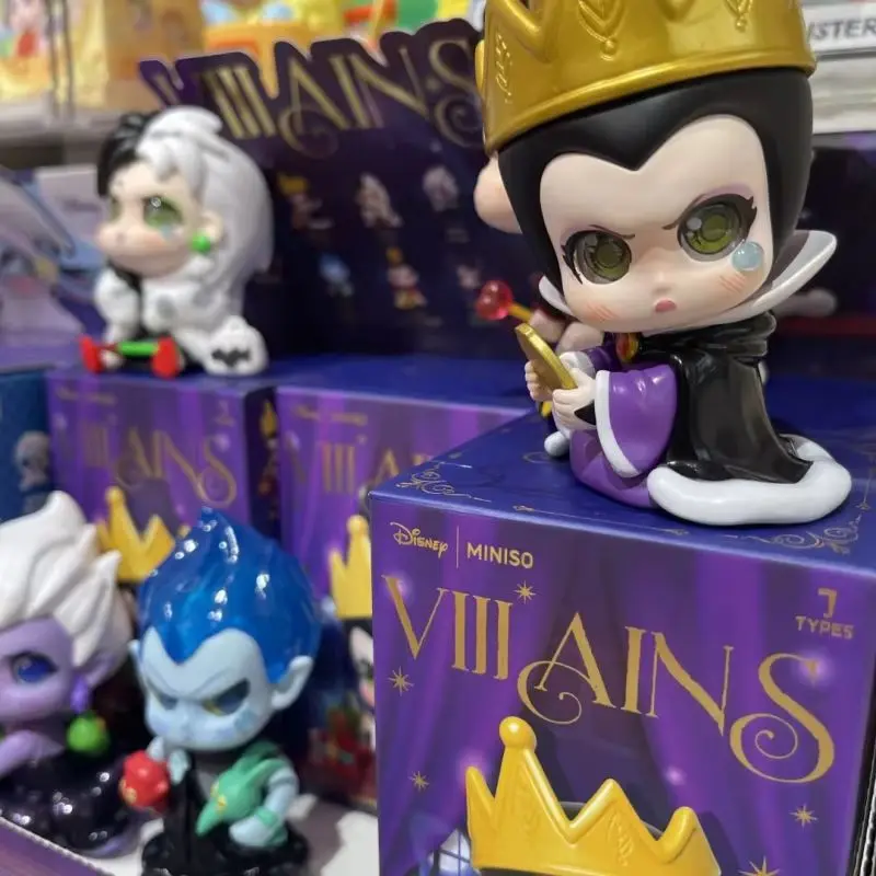 New Original Disney Villainous Characters Collection Figure Surprise Box Blind Box Fashion Trendy Desktop Decoration Girl Gift