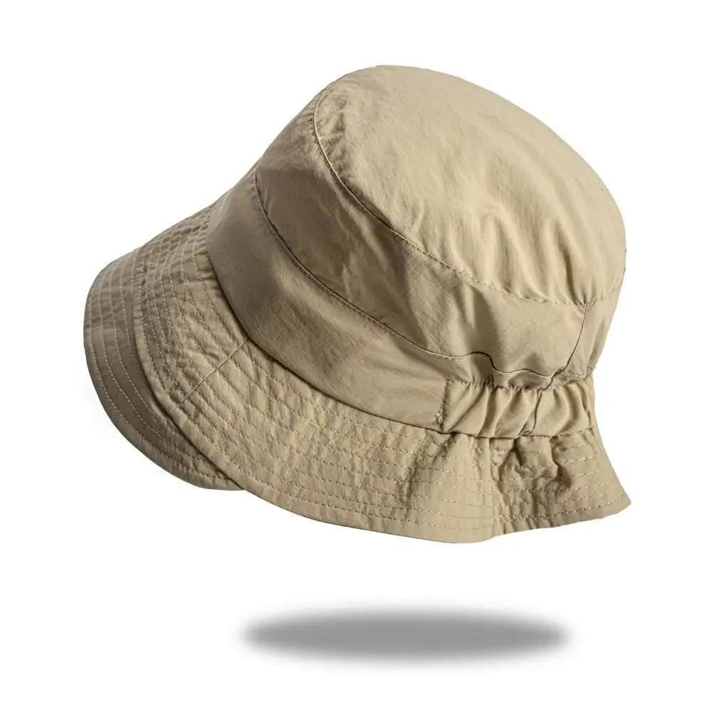 Casual Wide Brim Fisherman Hat Thin Sun-Proof Bucket Hat UV Protection Japanese Style Fishing Caps Camping