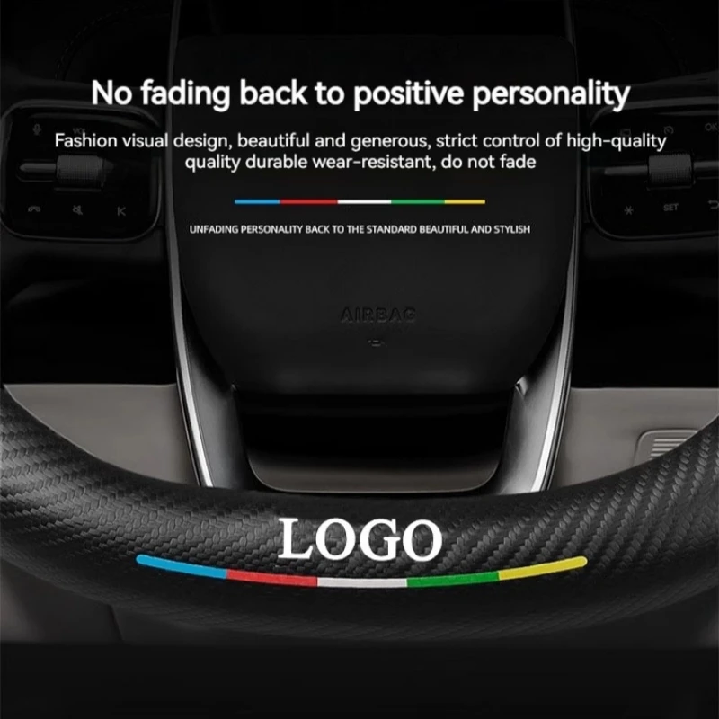 Suede Car Steering Wheel Cover for Peugeot 2008 GT 2016 2017 2018 2019 2020 2021 2022 2023 2024 2025 Auto Interior Accessories