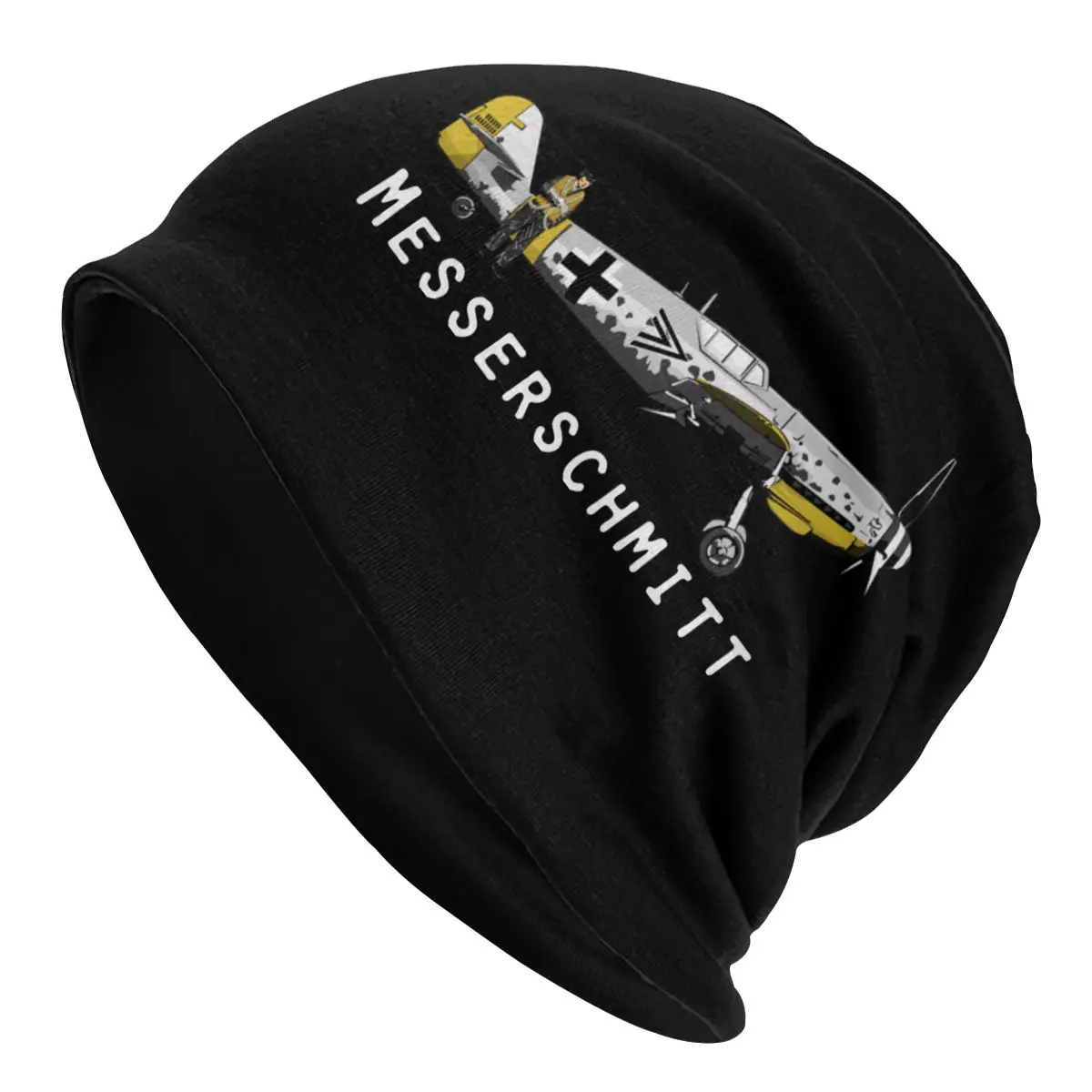 Messerschmitt BF 109 Bonnet Hats Skullies Beanies Fighter Plane Pilot Aircraft Airplane Hats for Men Knitted Hat Warm Caps