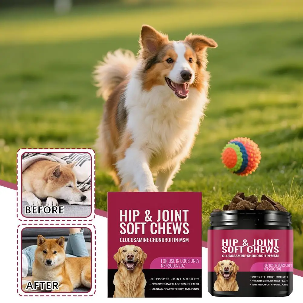 Dog Joint Support Soft Particles Assist In Flexible Joint Repair, Cartilage Relief, Joint Discomfort, And Skin And Hair Health