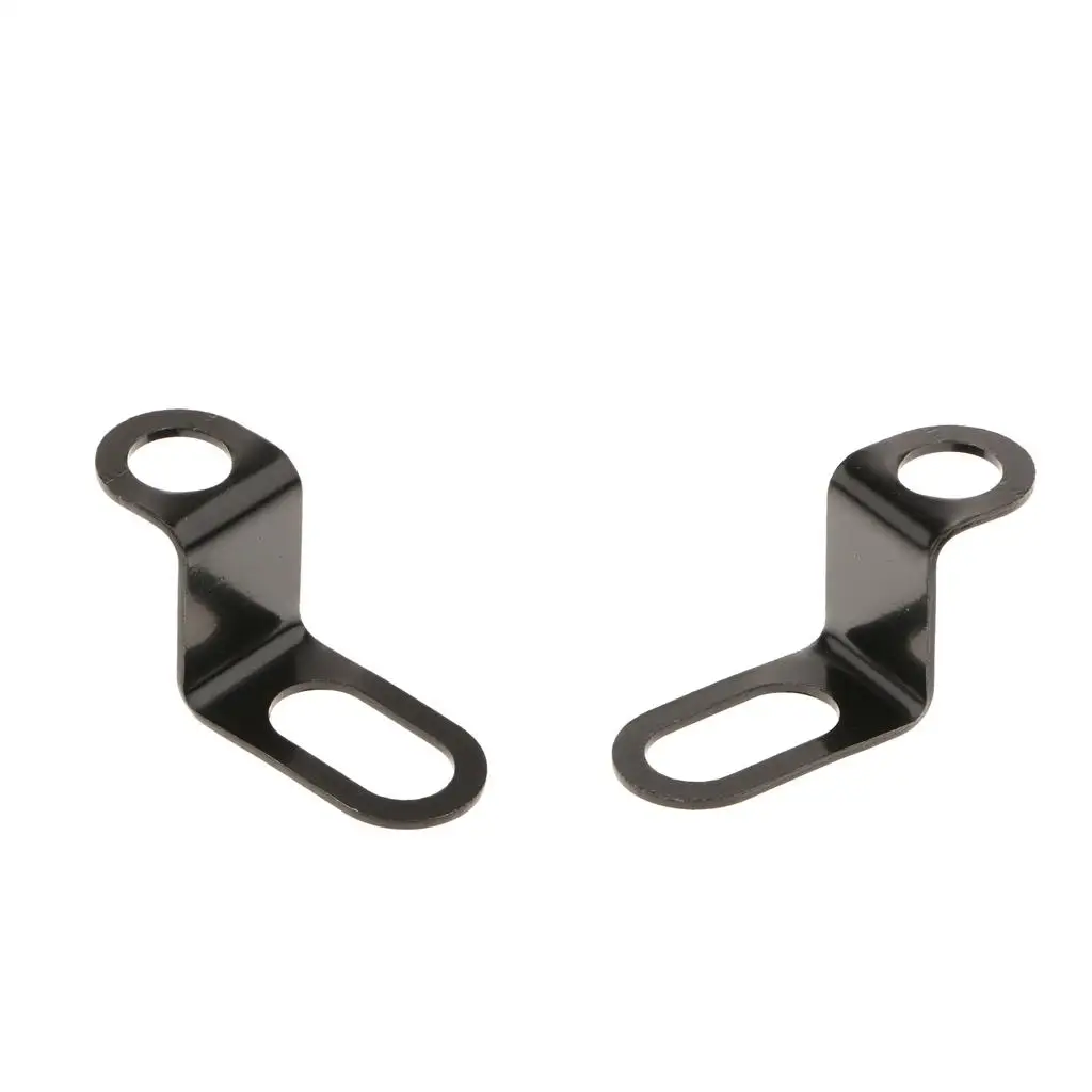 Universal Motorcycle Meter Gauge Bracket Sturdy Metal Iron Mount for Speedometer Sensor Cable Easy Install Black