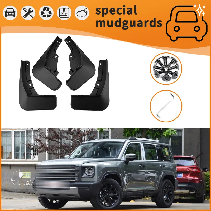 

For 23-24 Haval Raptors Mudguards Fender Mudflaps Front Rear Flares Splash Guards Cover Car Accessorie