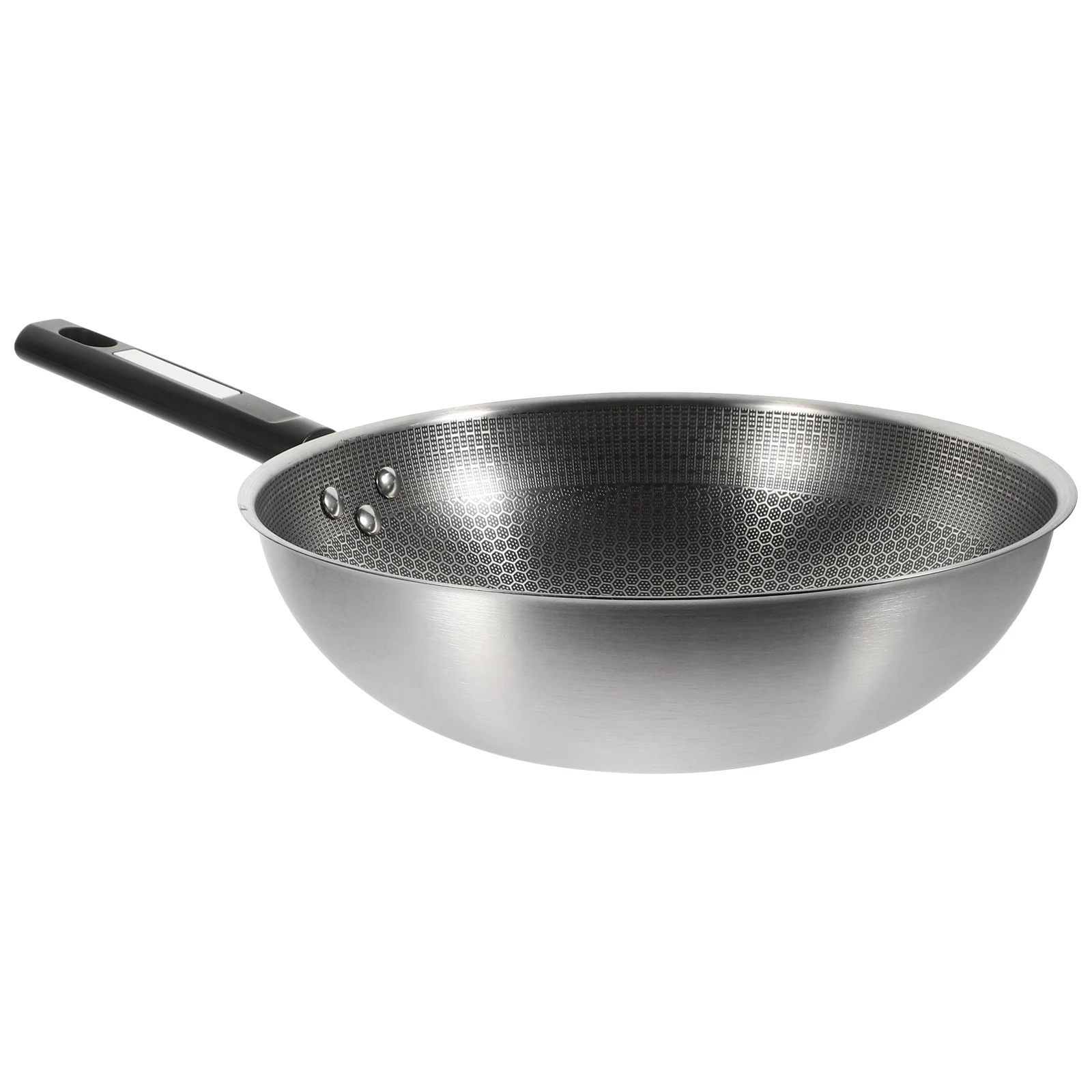 

Stainless Steel Honeycomb Frying Pan Non Stick Skillet for Eggs Steaks Compact Size Even Heat Distribution Ergonomic Handle