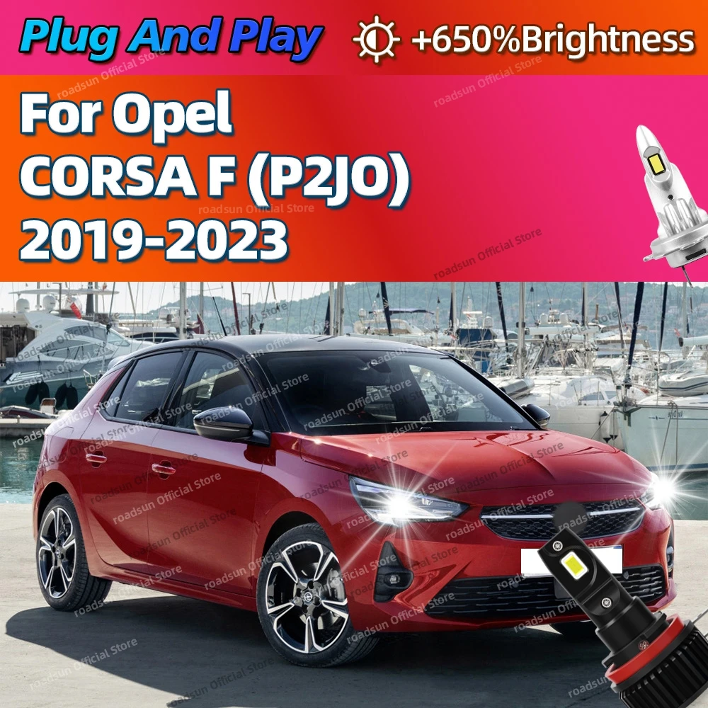 

2/4 шт. мощные автомобильные фары, светодиодные лампы 160 Вт, лампа Plug and Play для Opel CORSA F P2JO 2019 2020 2021 2022 2023