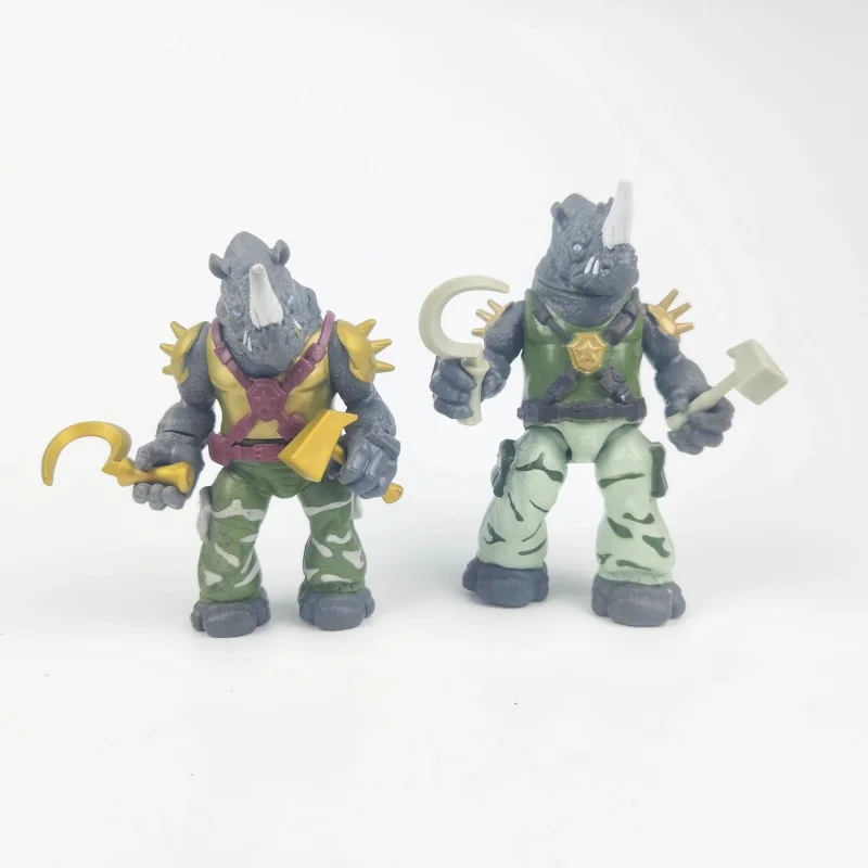 In Stock Genuine Turtles Karai‌‌ The Foot Clan Action Figures Rhinoceros Anime Model Doll Desktop Decoration