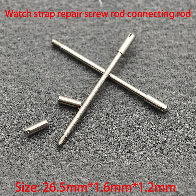2/4/10PCS 26.5mm 28mm Strap Connector Fits For Watch Rubber/Leather Strap Stainless Screw Rod Connecting Rod Accessories