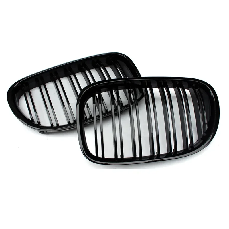 

For BMW 7 Series F01 F02 730i 740i Kidney Grille Glossy Black ABS Color Plastic Front Bumper Auto Decor Grill Car Accessories