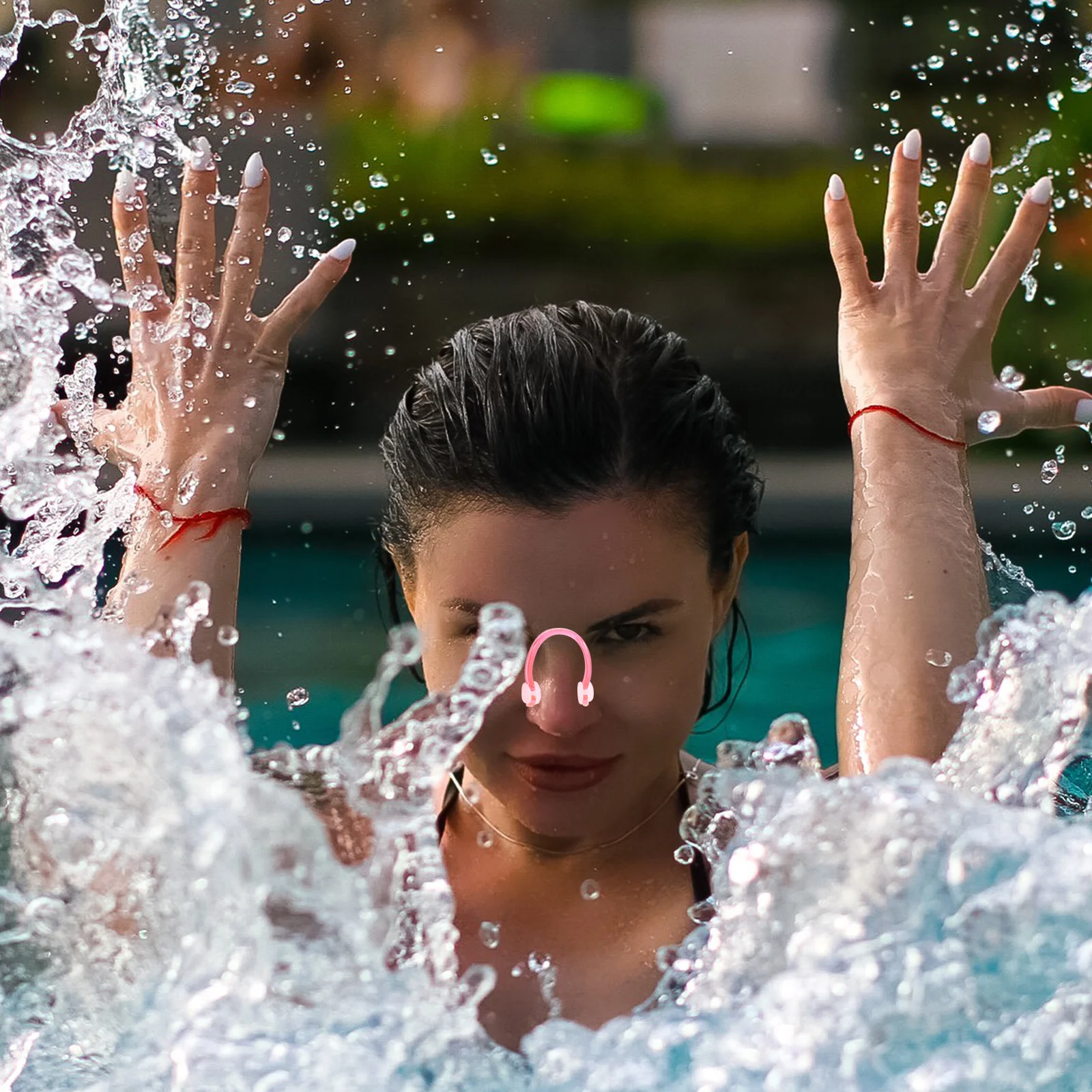 

4pcs Silicone Clip Waterproof Plug For Adults Non-Slip Swim Plug Lightweight Comfortable With Pc Material Durable Clips For