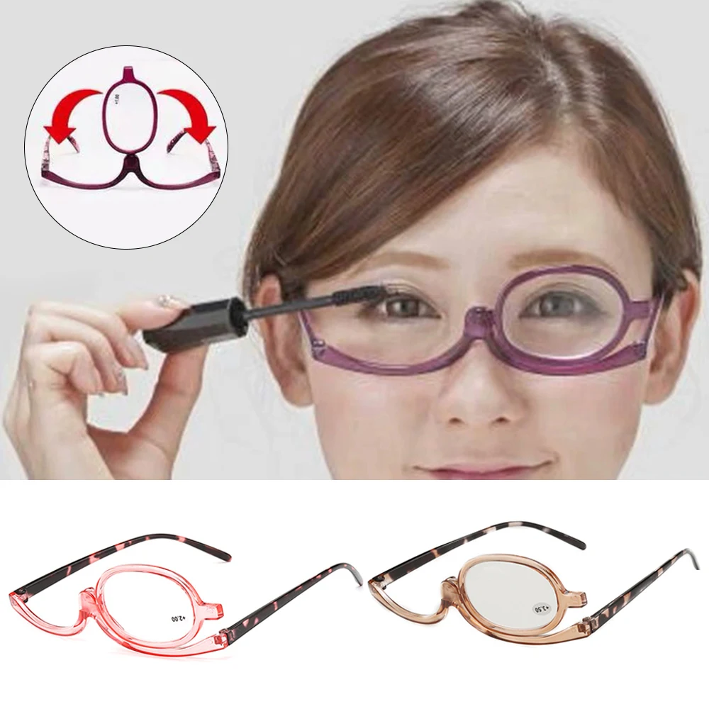 Makeup Presbyopia Glasses Single Rotatable Makeup Glasses Multi Functional Full Frame Monocle Fashion Presbyopia Glasses