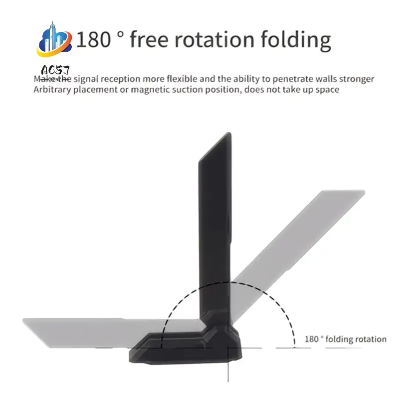 

AC57-For ASUS Wifi6 Antenna 2.4G/5G/6G 2T2R Gigabit MSI Asrock PCI-E Network Card Multi Band Magnetic Antenna 1.2M