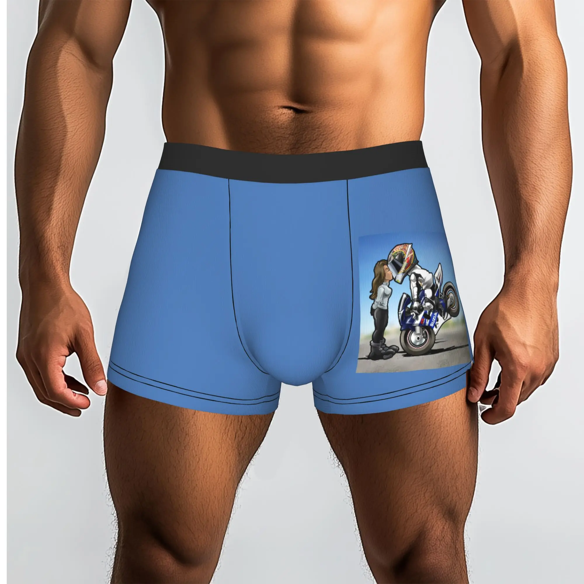 Customized Novelty Motorcycle Speed Stunt Sport Boxers Shorts Panties Male  Comfortable Cartoon Mobile Bike Briefs Underwear