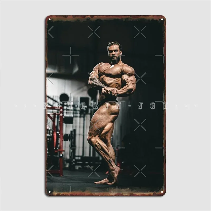 Chris Bumstead Flexing Metal Sign Club Home Create Painting Décor Pub Garage Tin Sign Poster