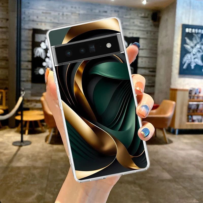 Beautiful Art Phone Case Cover for Google Pixel 8 7 6 5 4 4XL Shockproof Silicone 7A 6A 5A 4A 3A 3AXLPro 5G Transparent Shell image 2