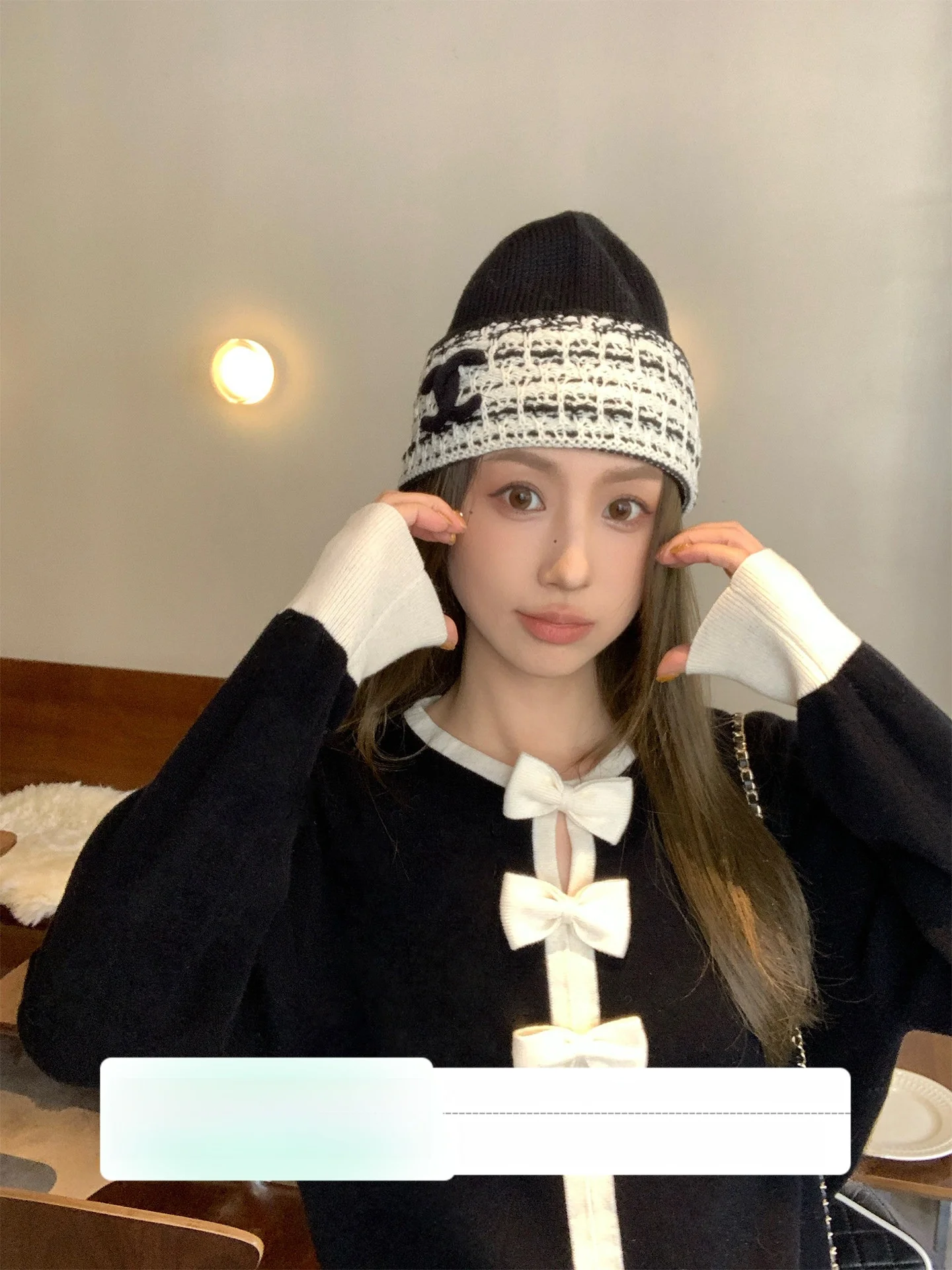 

Classic Sweet Heart Collar Knitwear Knot Spring New Sle Women's Long Sve Regular Length Faionable Top