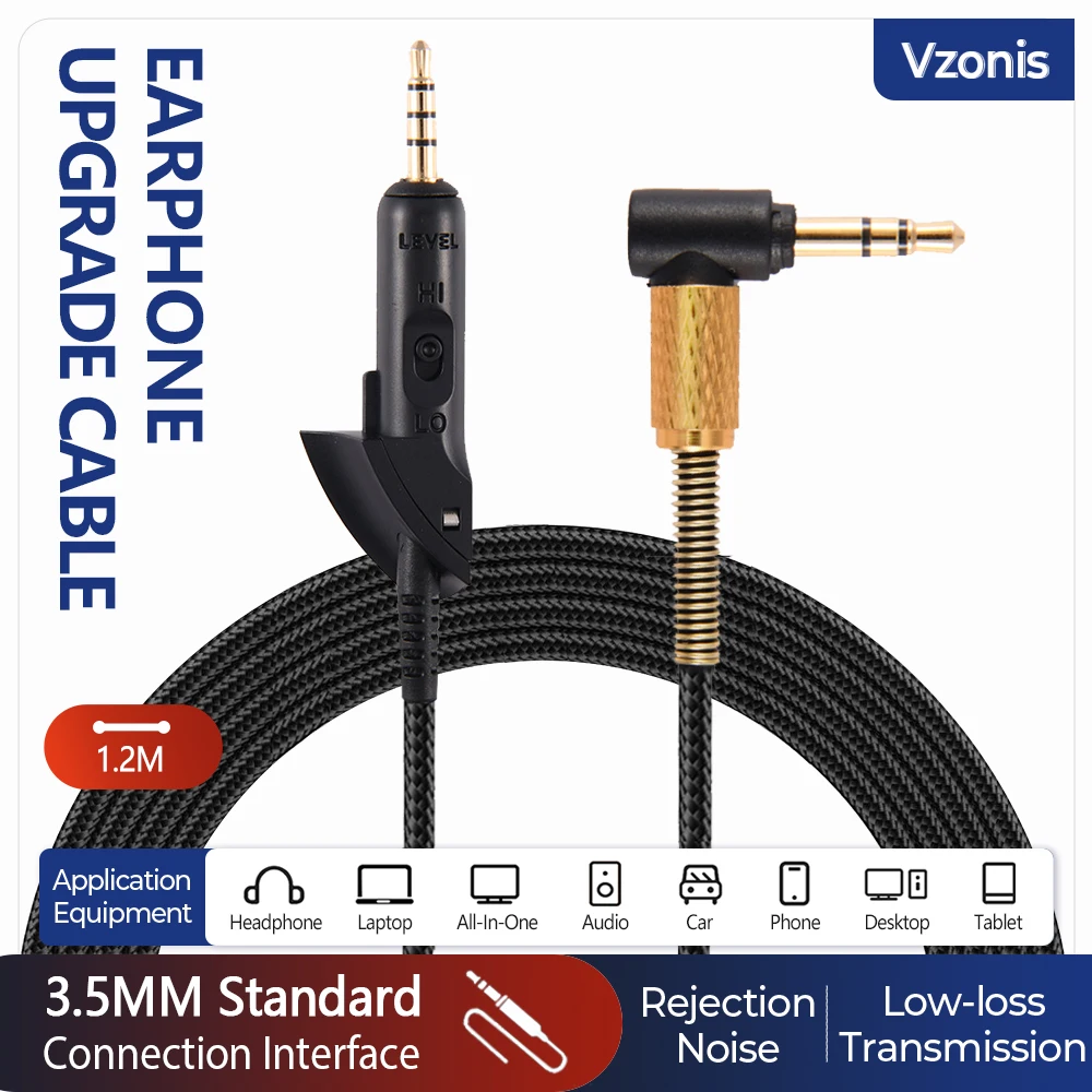 

3.5mm Earphone Upgrade Cable Conversion Cable for BOSE QC15