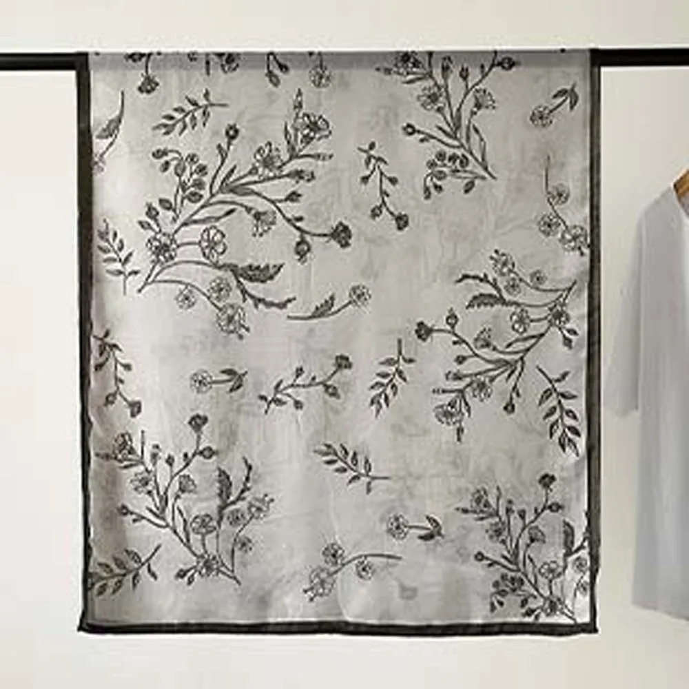 

Дышащий женский шарф с цветочным и птичьим узором, тонкая большая шаль из полиэстера, длинный, впитывающий пот, солнцезащитный платок на голову