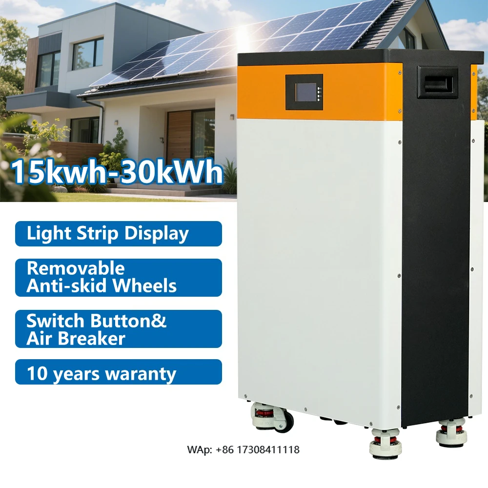 15/16KWh 48V/51.2V 280Ah 300Ah 314Ah Solar System LiFePO4 Battery 15KW Power Wall Built in Inverter and BMS