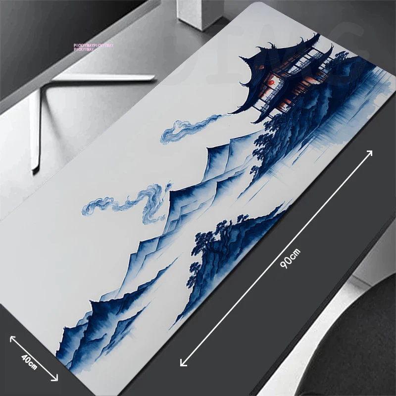 Chinese Ink Painting Mouse Pad Gamer Mousepads Big Gaming Mousepad XXL Mouse Mat Large Keyboard Mat Desk Pad For Computer Laptop