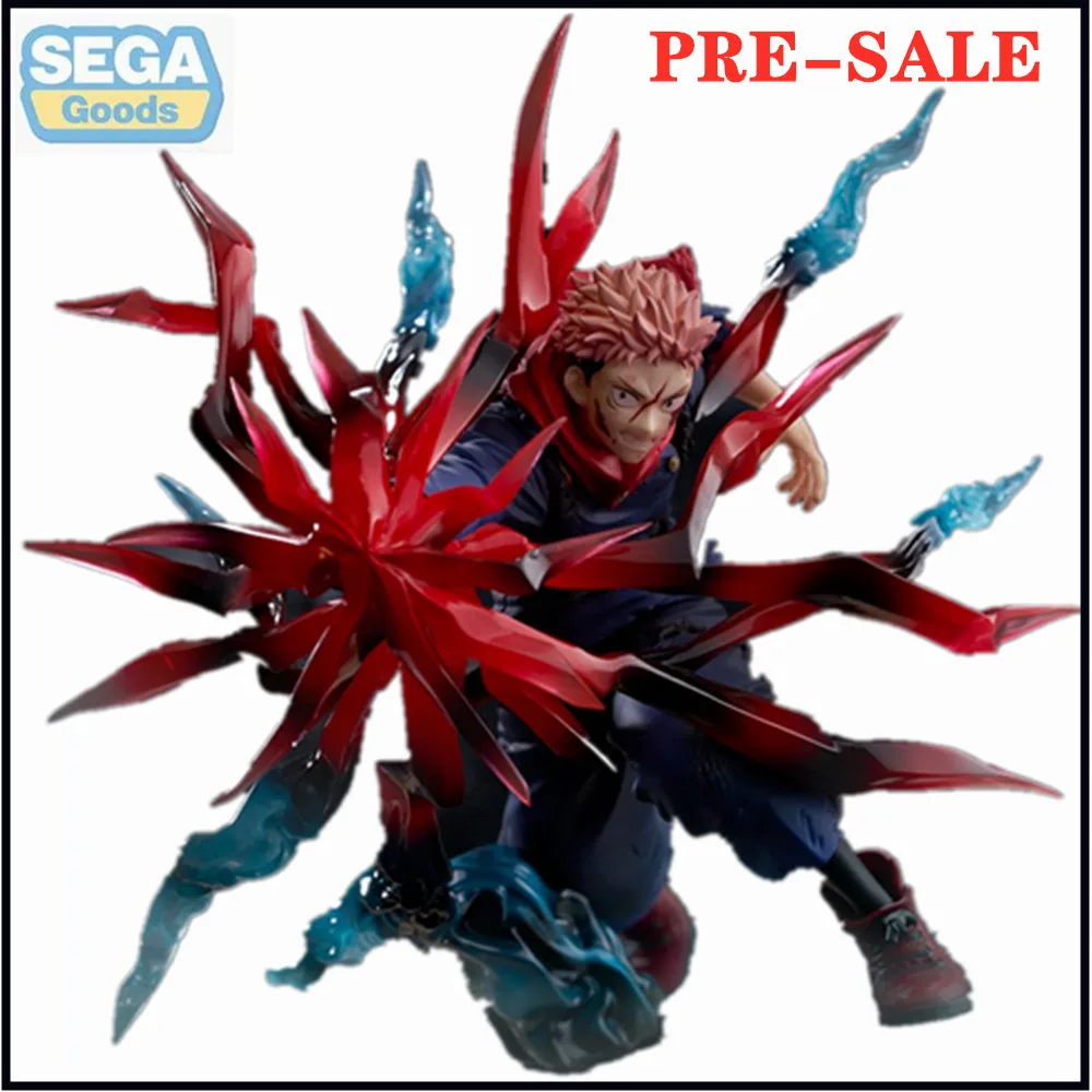 Original SEGA Anime Figure Luminasta Jujutsu Kaisen Yuji Itadori Black Flash Action Figurine Collector Toys 18cm Model Doll