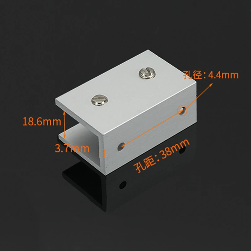 Silver Glass Clamp Clip Square For 15-18mm #Lj69Vu6018 Plated Brackets Bathroom Glass Shelf Corner Bracket Furniture Hardware