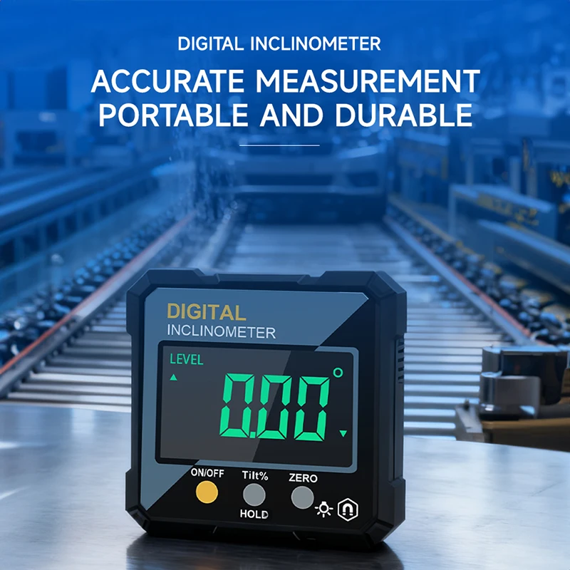 단면 자석 방수 IP54 디지털 경사계 전자 각도기 수평 경사계