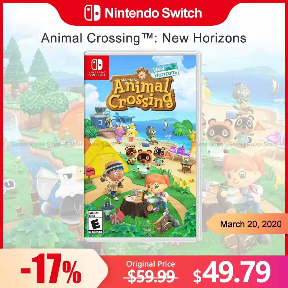 Animal Crossing New Horizons Nintendo Switch Game Deals 100% Original Physical Game Card Simulation Genre for Switch OLED Lite