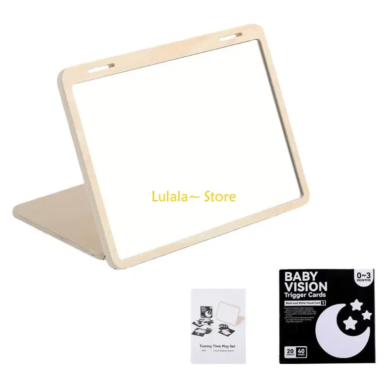 

Переносное стекло для развития ребенка Y4QA, подчеркивающее визуальную стимуляцию и безопасный деревянный план